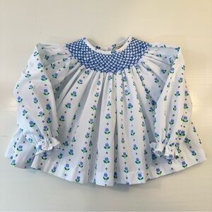 TBBC Georgetown Tulip Smocked Blouse 2T